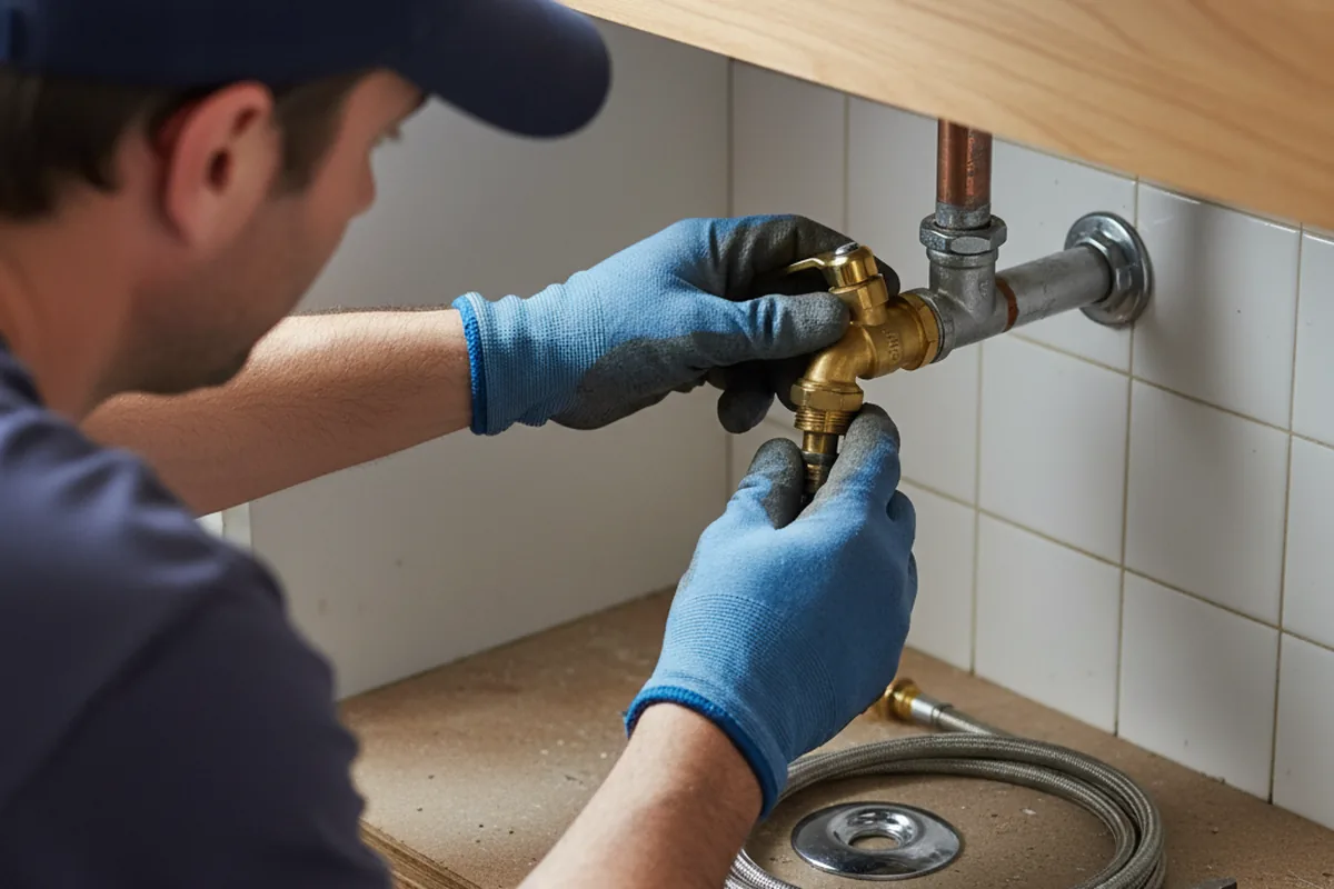 Shutoff valve and fitting work during Emergency Plumbing in Mc Cracken